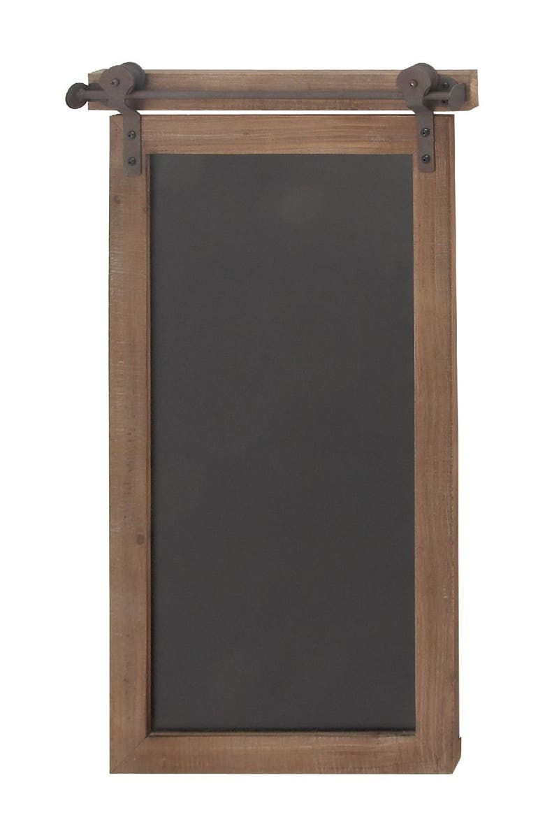 SONOMA SAGE HOME Brown Wood Sign Wall Decor with Chalkboard, Alternate, color,