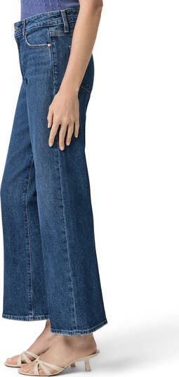 Leenah High Waist Ankle Wide Leg Jeans