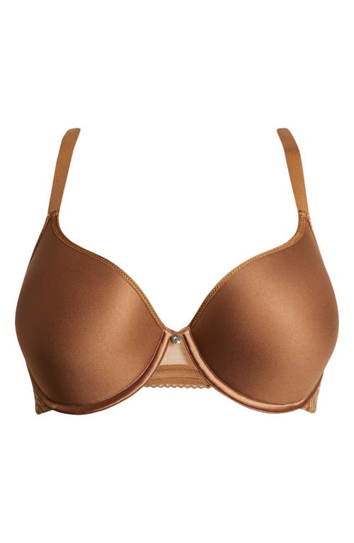 Shop Chantelle Lingerie C Jolie Comfort Convertible T-shirt Bra In Tabac