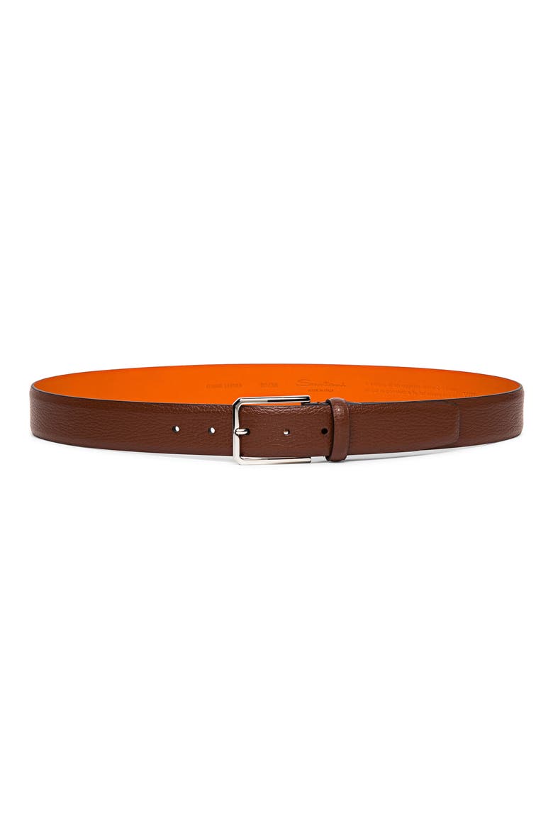 Leather Belt, Alternate, color, LIGHT BROWN
