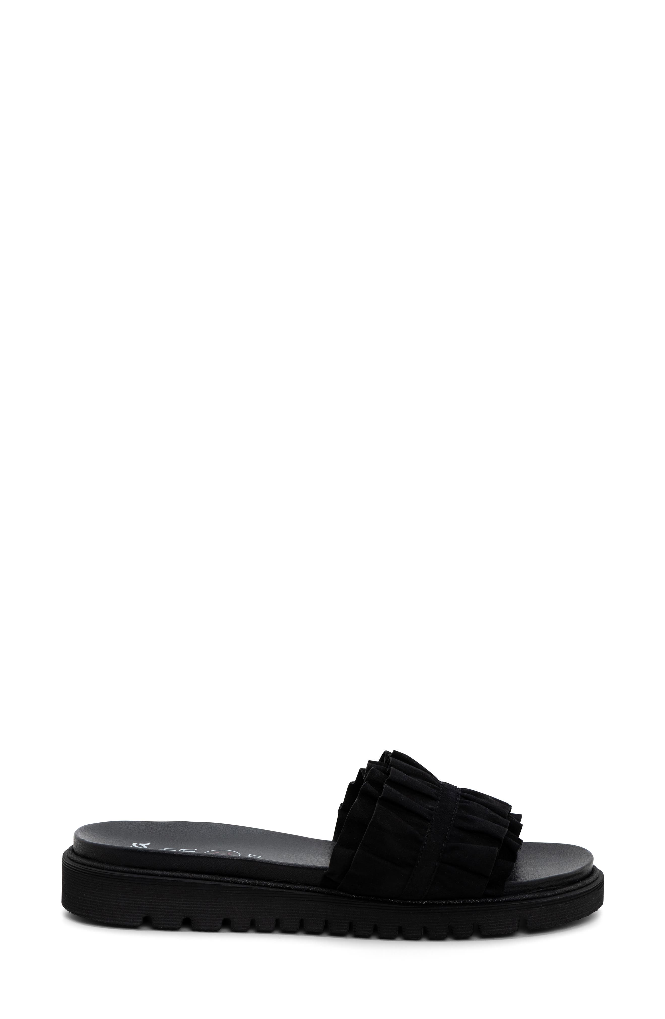 ara Keyes Slide Sandal, Alternate, color, Black