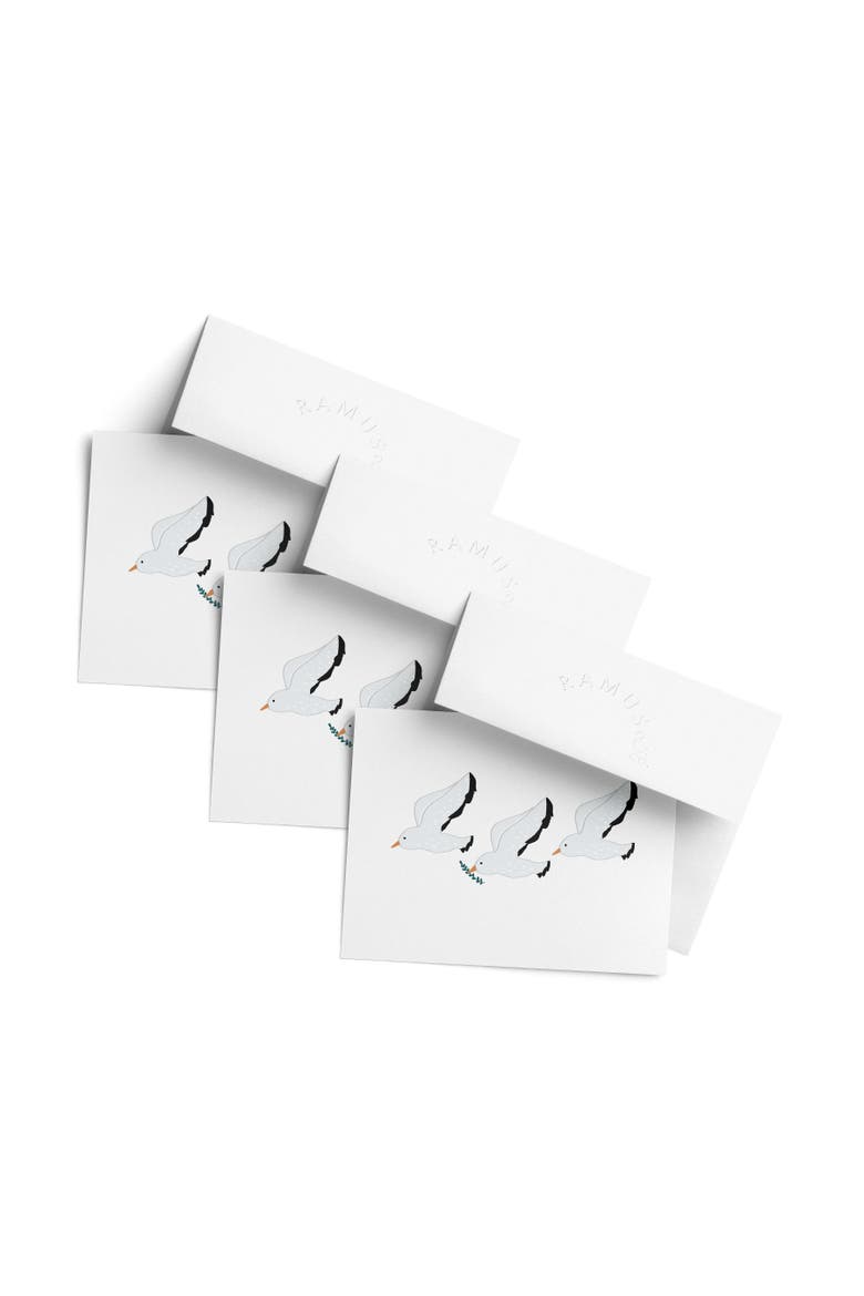 Winter/Holiday Greeting Card Pack Sets (3 ct) Peace Seagulls, Main, color, Multi-Pack