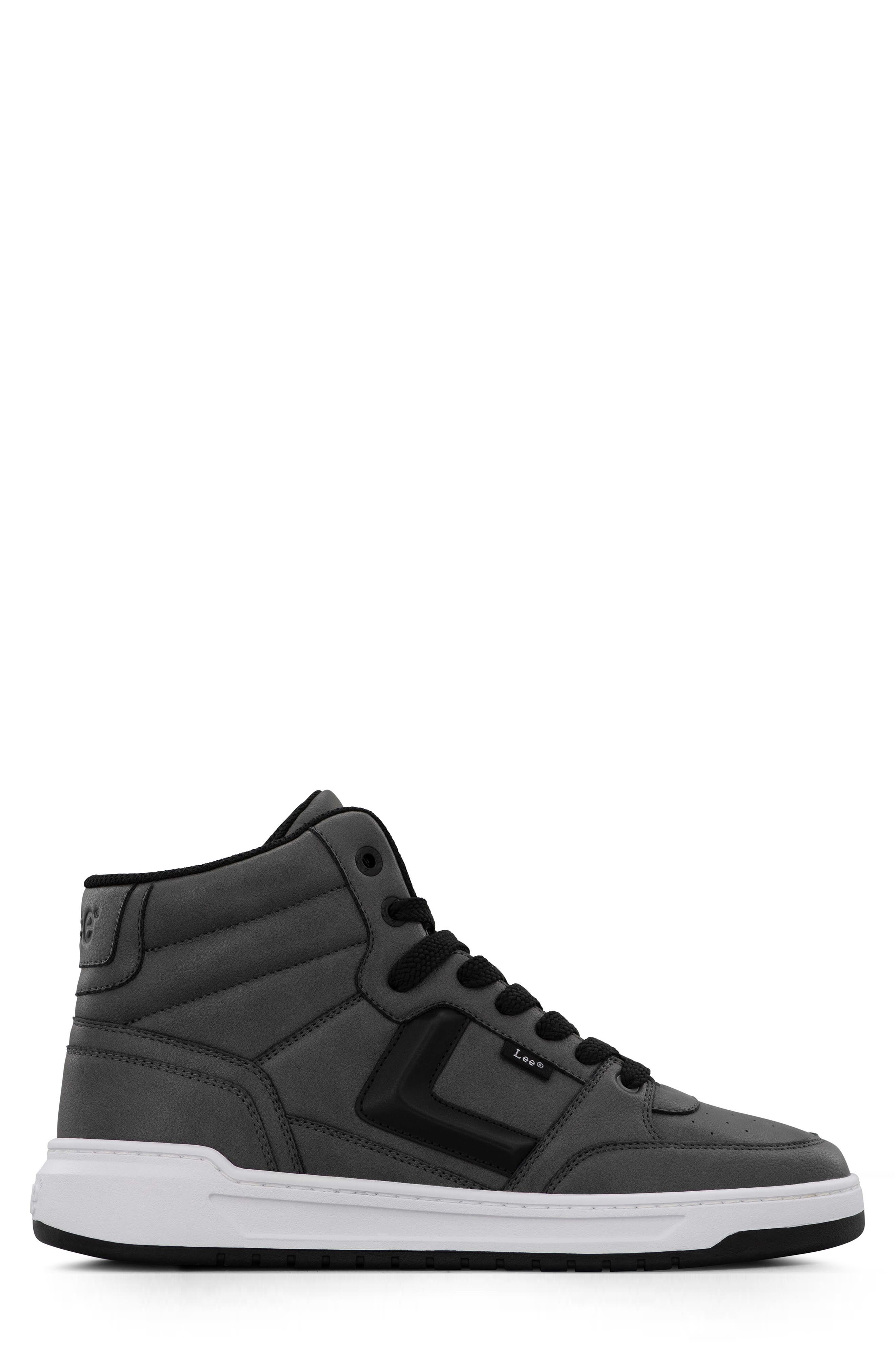 Prescot Mid Top Sneaker, Alternate, color, CHARCOAL/ BLACK
