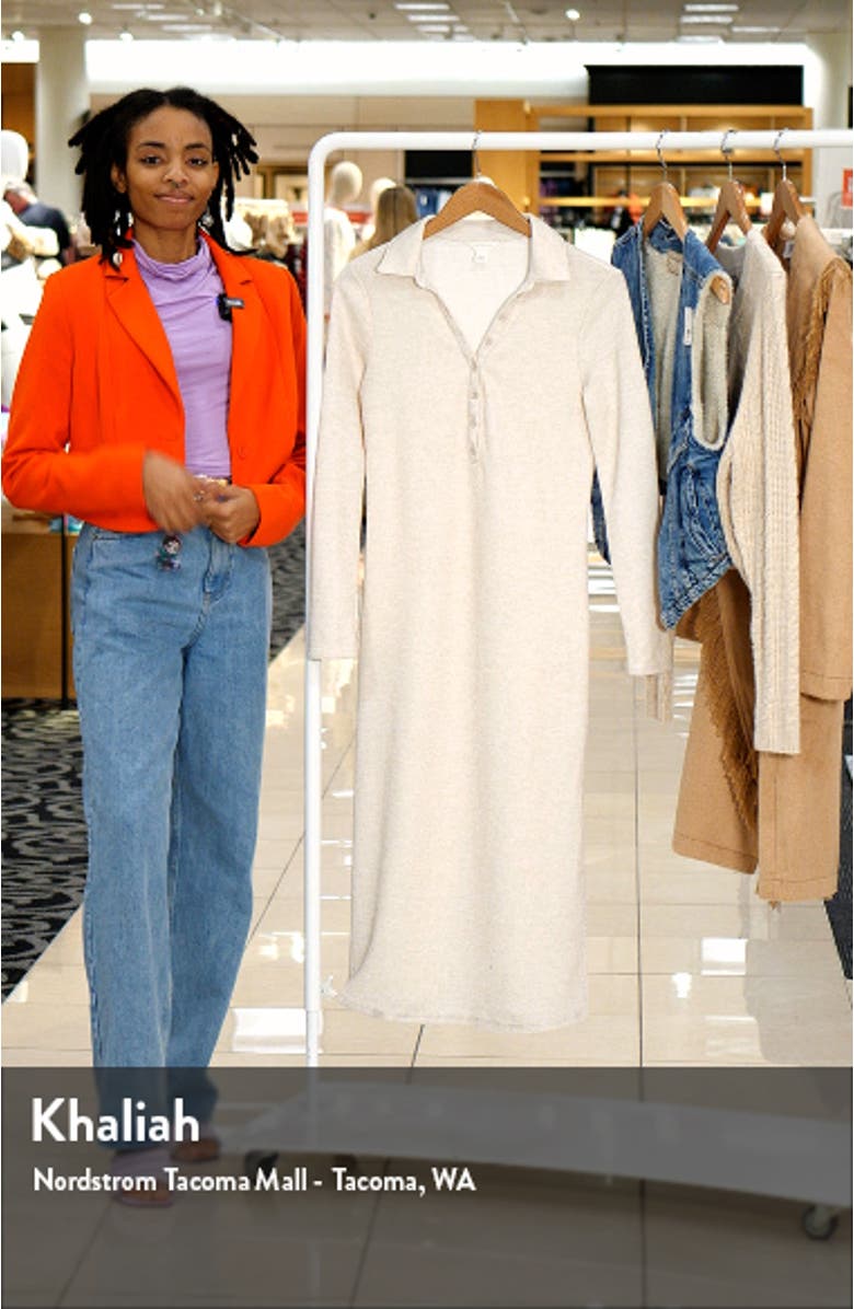 Long Sleeve Rib Maxi Dress, sales video thumbnail