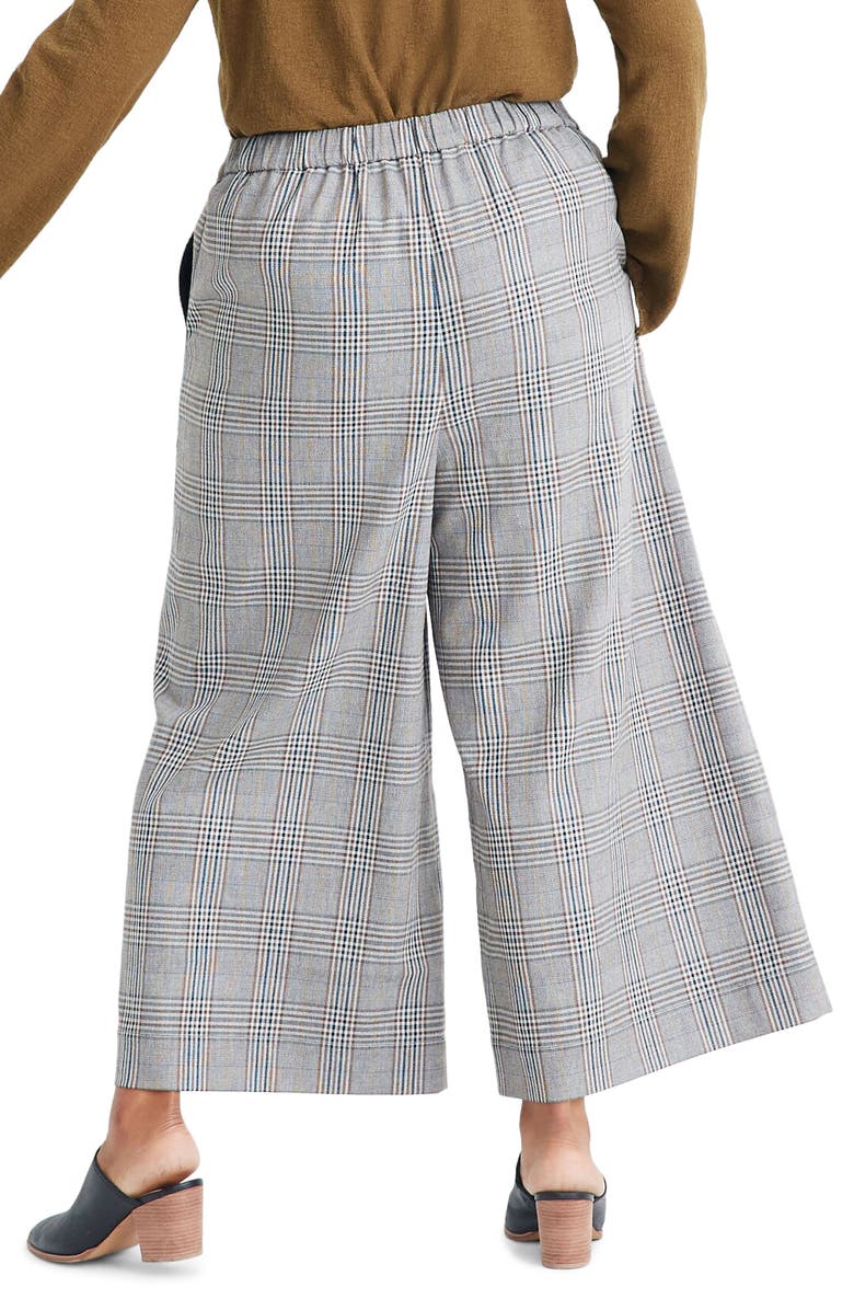 Madewell Huston Menswear Plaid Pull-On Pants, Alternate, color,