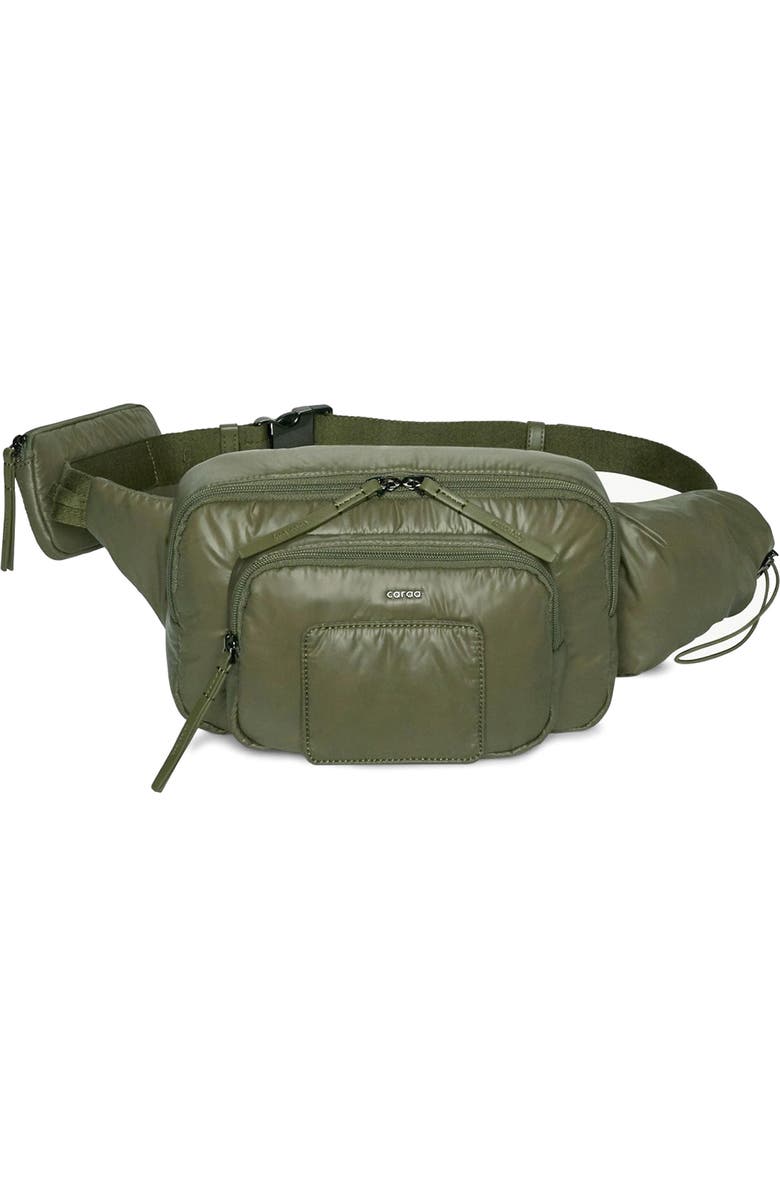 Caraa Changing Belt Bag, Main, color, Olive