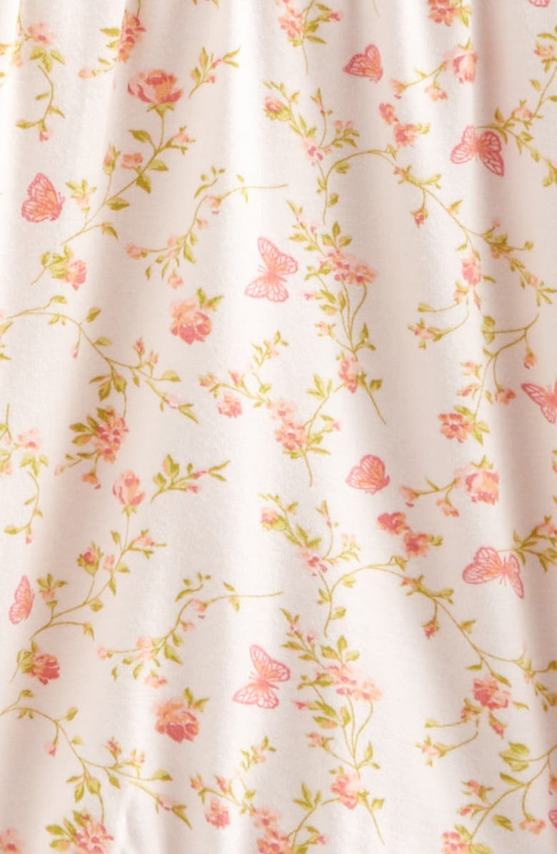 Nordstrom Ruffle Romper & Hat Set, Alternate, color, Pink Pretty Butterfly Rose