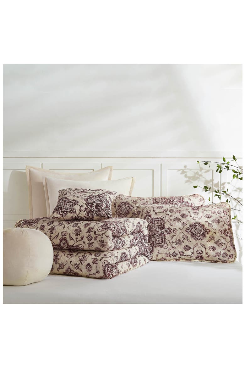 Persia 7-Piece Quilt Set, Alternate, color, EGGPLANT