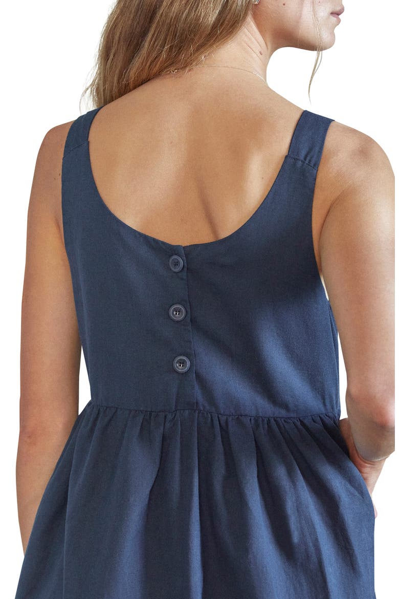 Lily Organic Cotton Denim Dress, Alternate, color, NAVY