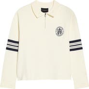 PacSun Le Palais Long Sleeve Zip Polo