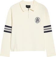 PacSun Le Palais Long Sleeve Zip Polo