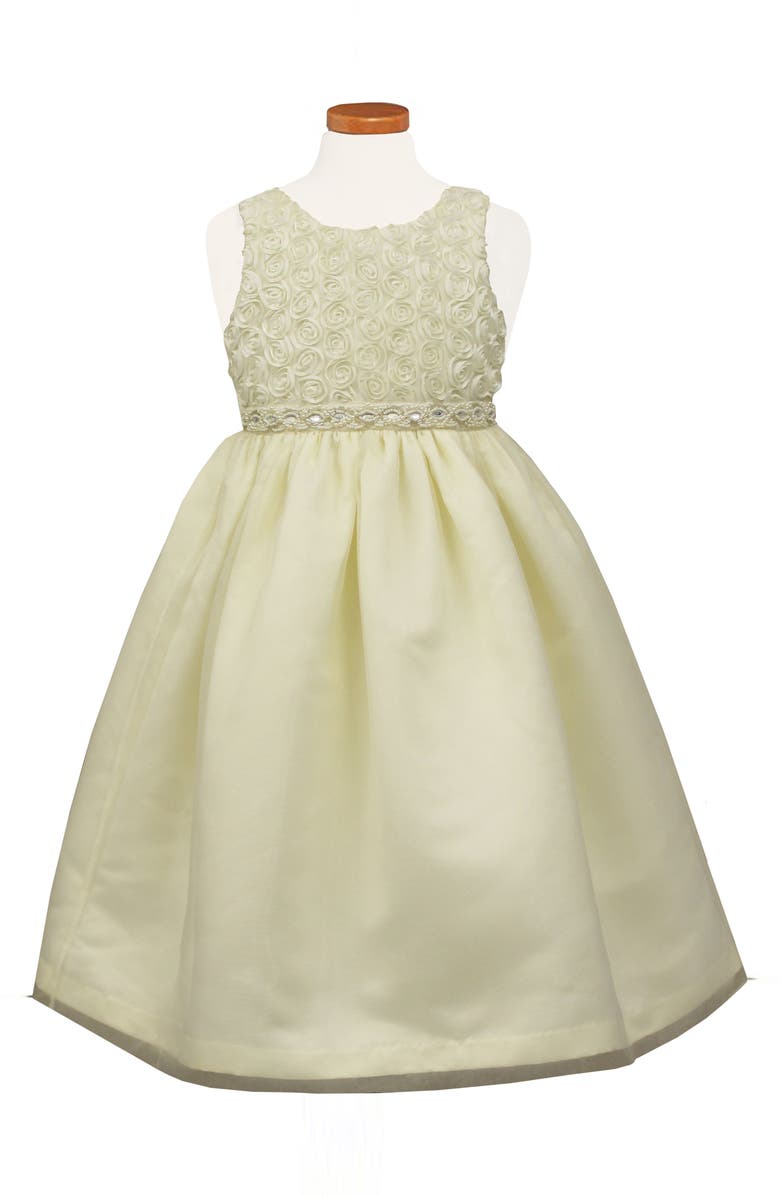 Sorbet Soutache Tea Length Fit & Flare Dress, Main, color,