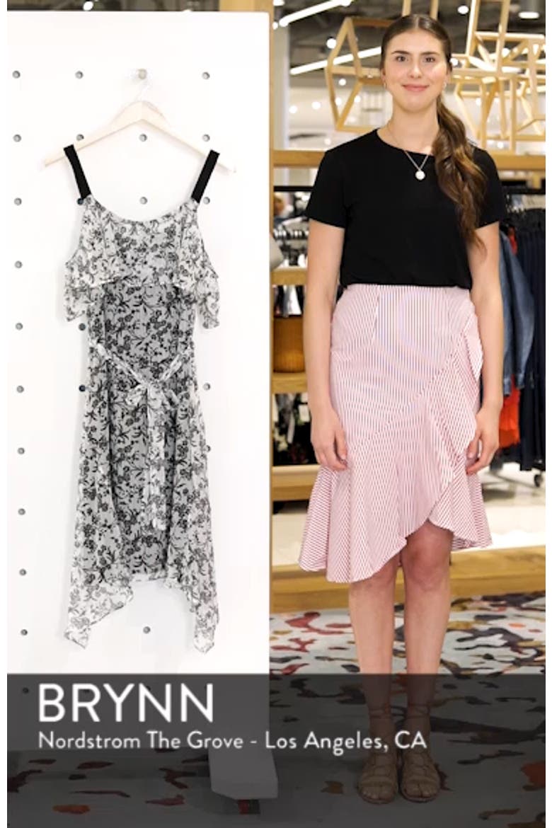Cold Shoulder Chiffon Dress video