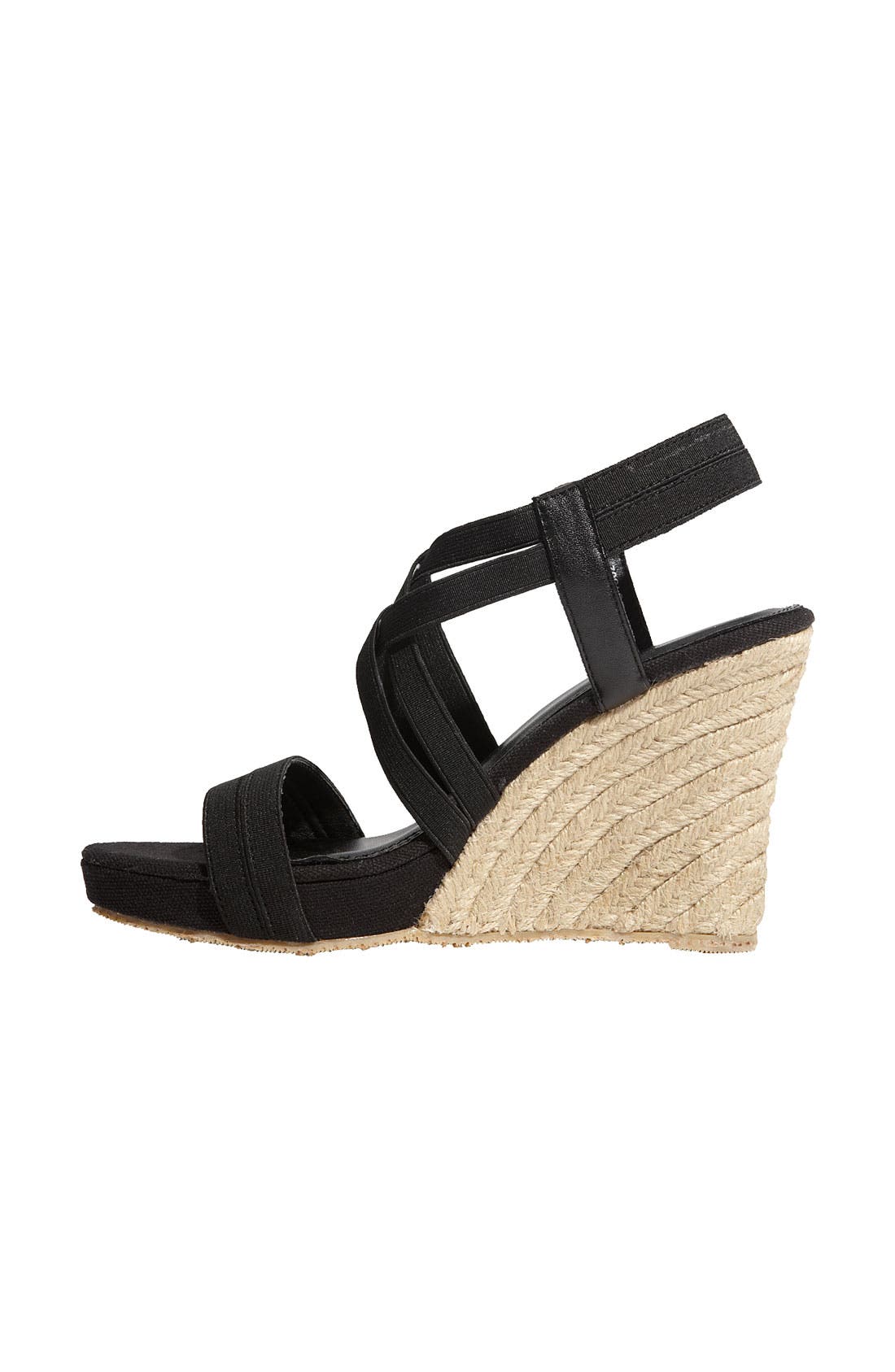 'De Lux' Sandal, Alternate, color, BLACK