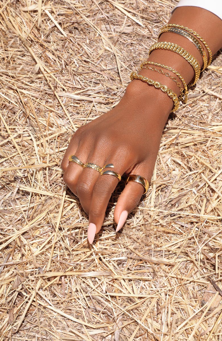 Bony Levy 14K Gold Beveled Edge Bypass Ring, Alternate, color, 14K Yellow Gold