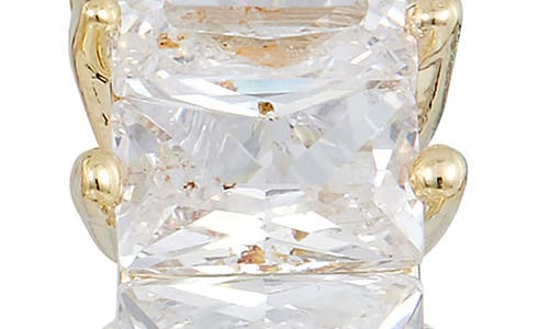 Savvy Cie Jewels 18k Gold Plated Cubic Zirconia Drop Earrings In Yellow