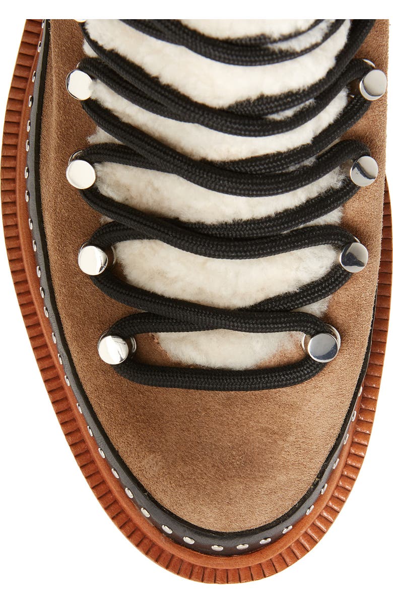 rag & bone Compass Genuine Shearling Combat Boot, Alternate, color,