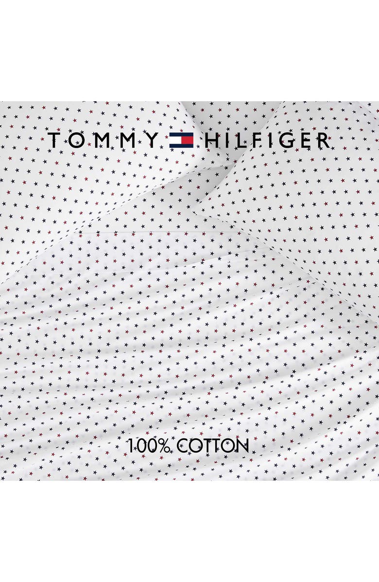 Tommy Hilfiger Daystar Sheet Set, Alternate, color, Navy Blue / Classic Red