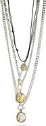 CHLOE AND MADISON Set of 2 Layered Necklaces