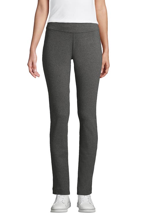Lands' End Starfish Mid Rise Slim Leg Pants In Gray