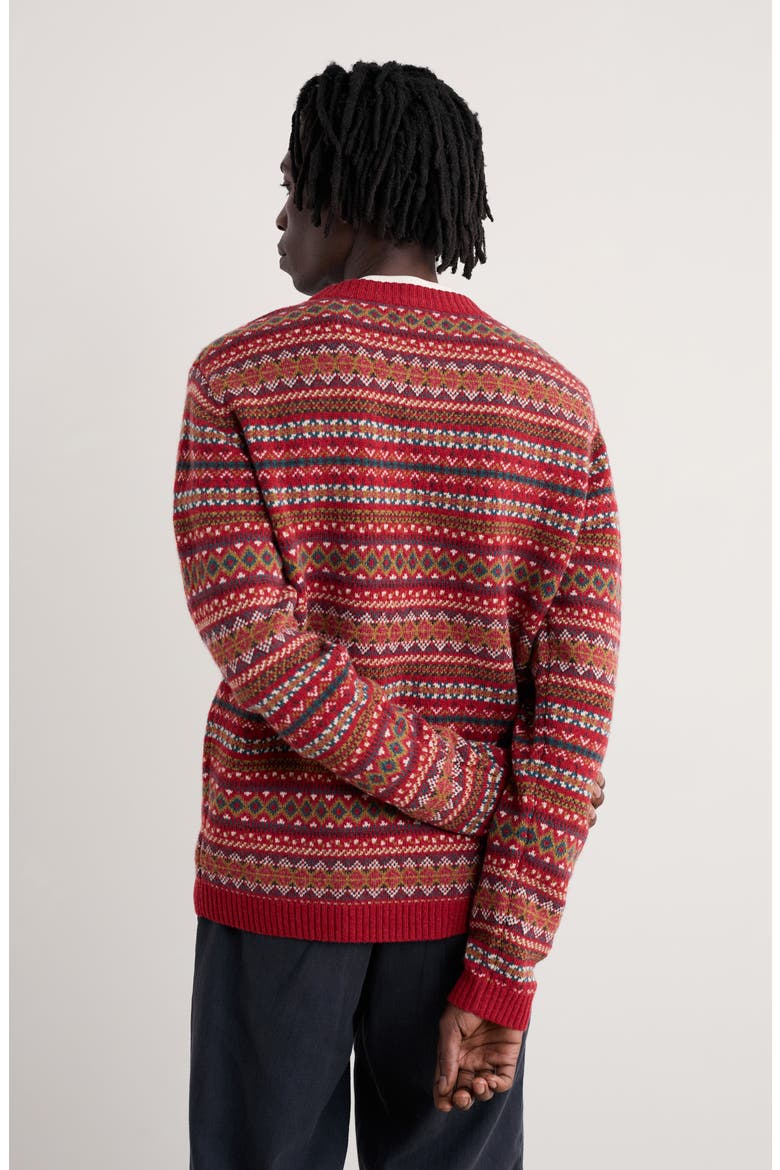 Halyard Fair Isle Lambswool Blend Crewneck Sweater, Alternate, color, SPARNON ACER