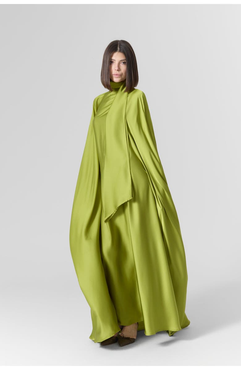 Le Fafo Luna Silk Scarf Kaftan, Alternate, color, 