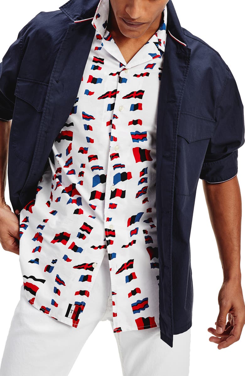 Tommy Hilfiger Officer Shirt Jacket, Main, color, 