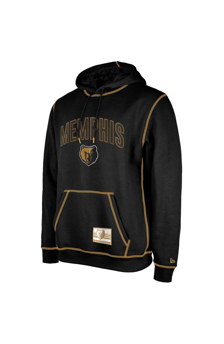 New Era Men's New Era Black Memphis Grizzlies 2023/24 City Edition Satin Stitch Elite Pack Pullover Hoodie, Alternate, color, 