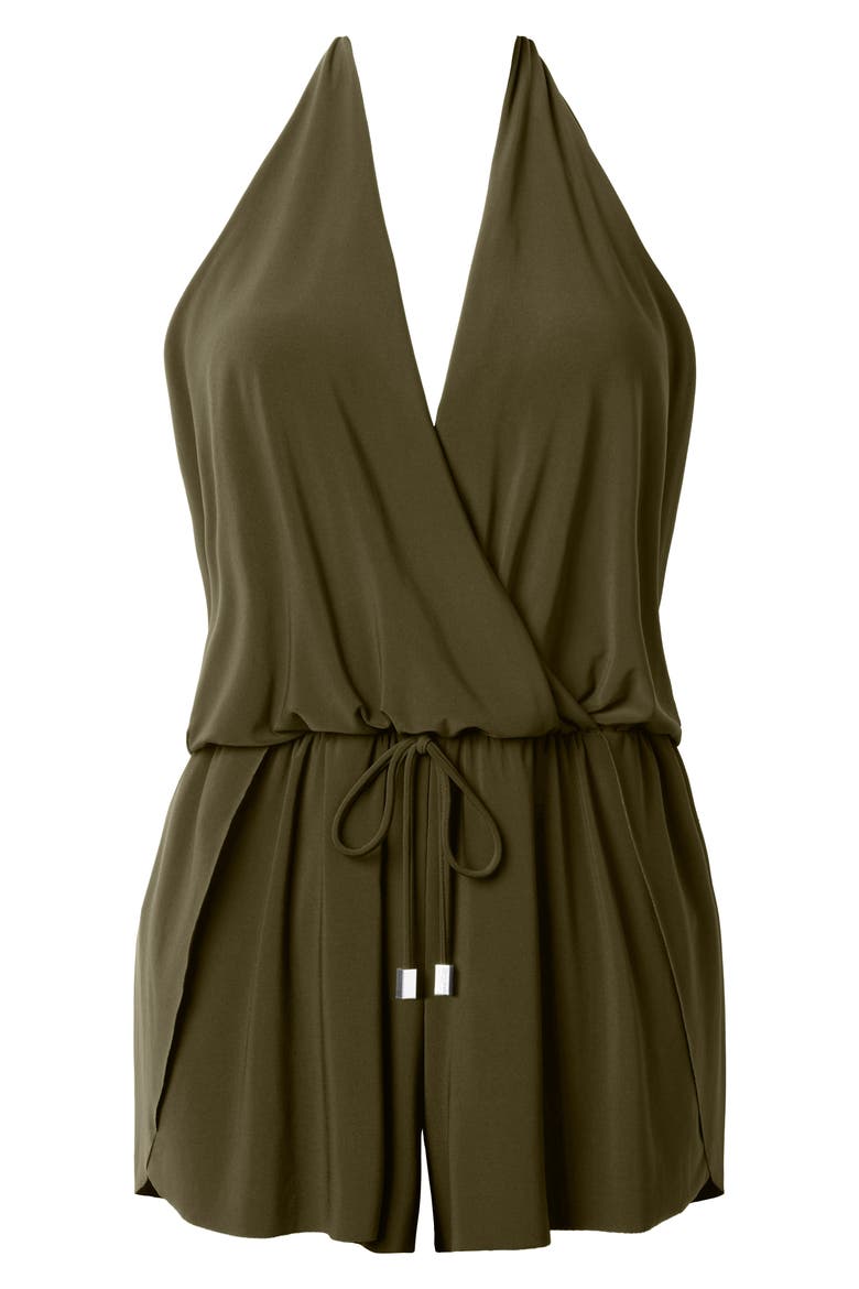 Bianca One-Piece Romper Swimsuit, Alternate, color, BAMBOO