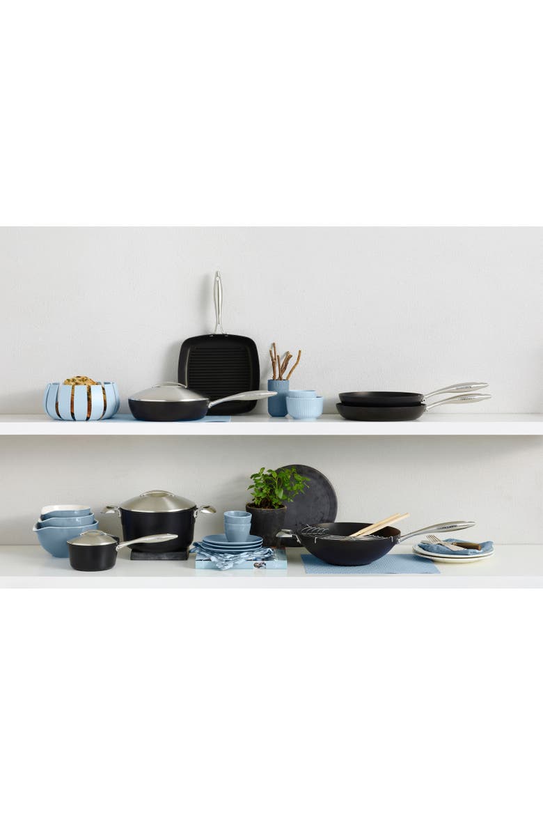 Professional 3.25 Quart Saucepan With Lid, Alternate, color, Black