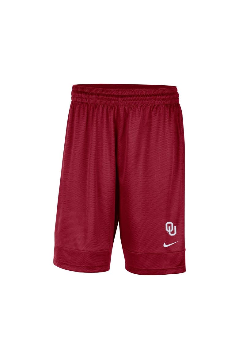 Men's Nike Crimson Oklahoma Sooners Fast Break Team Performance Shorts, Alternate, color, Crimson