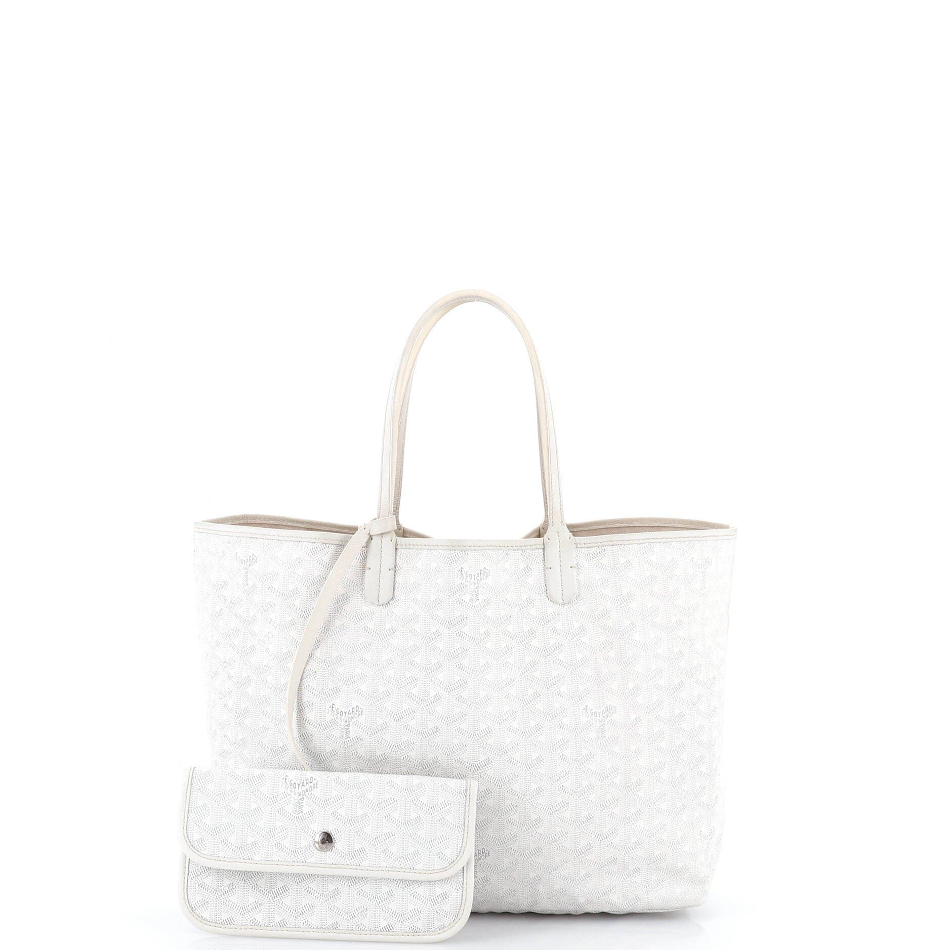 Saint Louis Tote Coated Canvas PM, Alternate, color, White