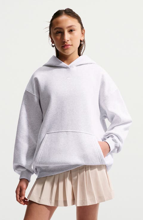 Kids' Sportswear Studio Oversize Fleece Hoodie