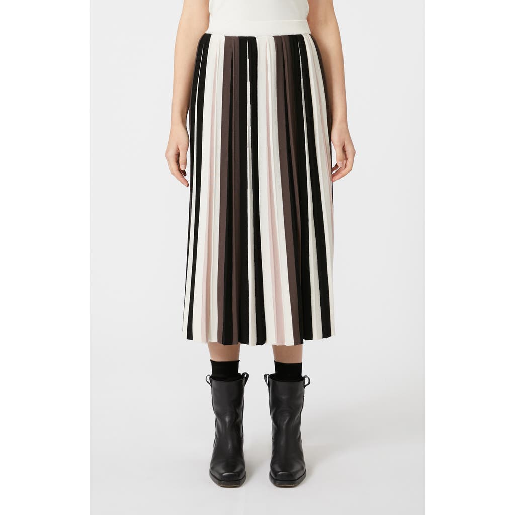 Weekend Max Mara Pleiadi Pleated Knit Skirt In Neutral