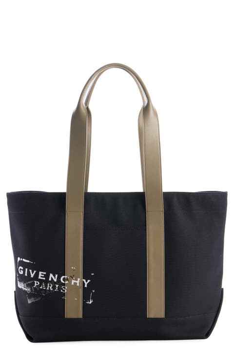 Large Canvas & Leather Tote