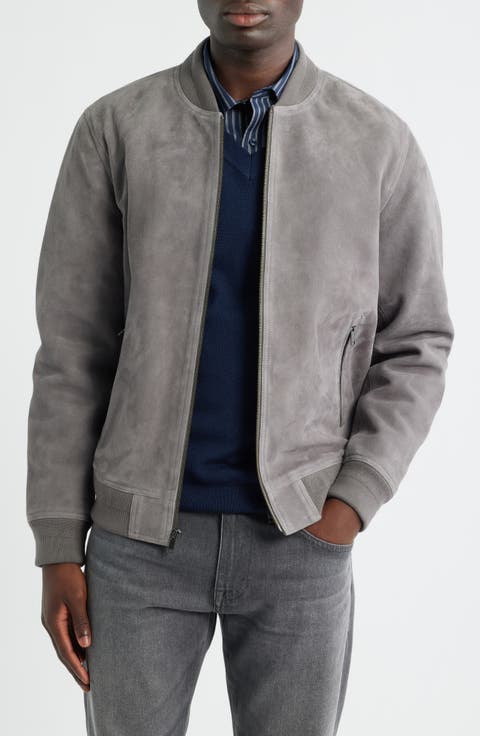 Suede Bomber Jacket