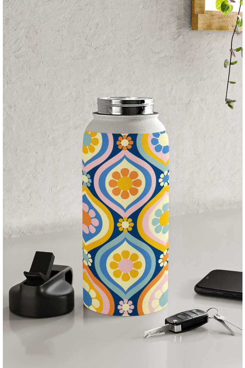 Jenean Morrison Ogee Floral 32 oz. Stainless Steel Water Bottle, Alternate, color, MULTI