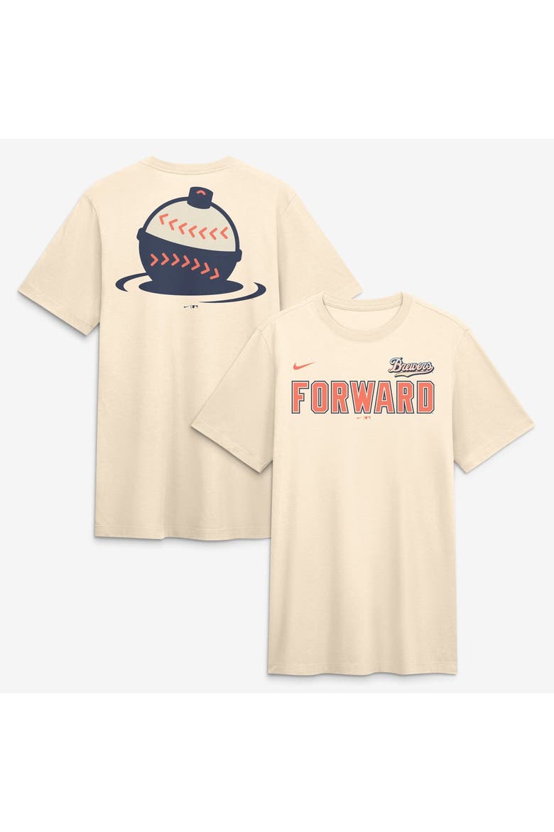 Men's Nike Tan Milwaukee Brewers City Connect Legacy Tri-Blend T-Shirt, Main, color, Tan