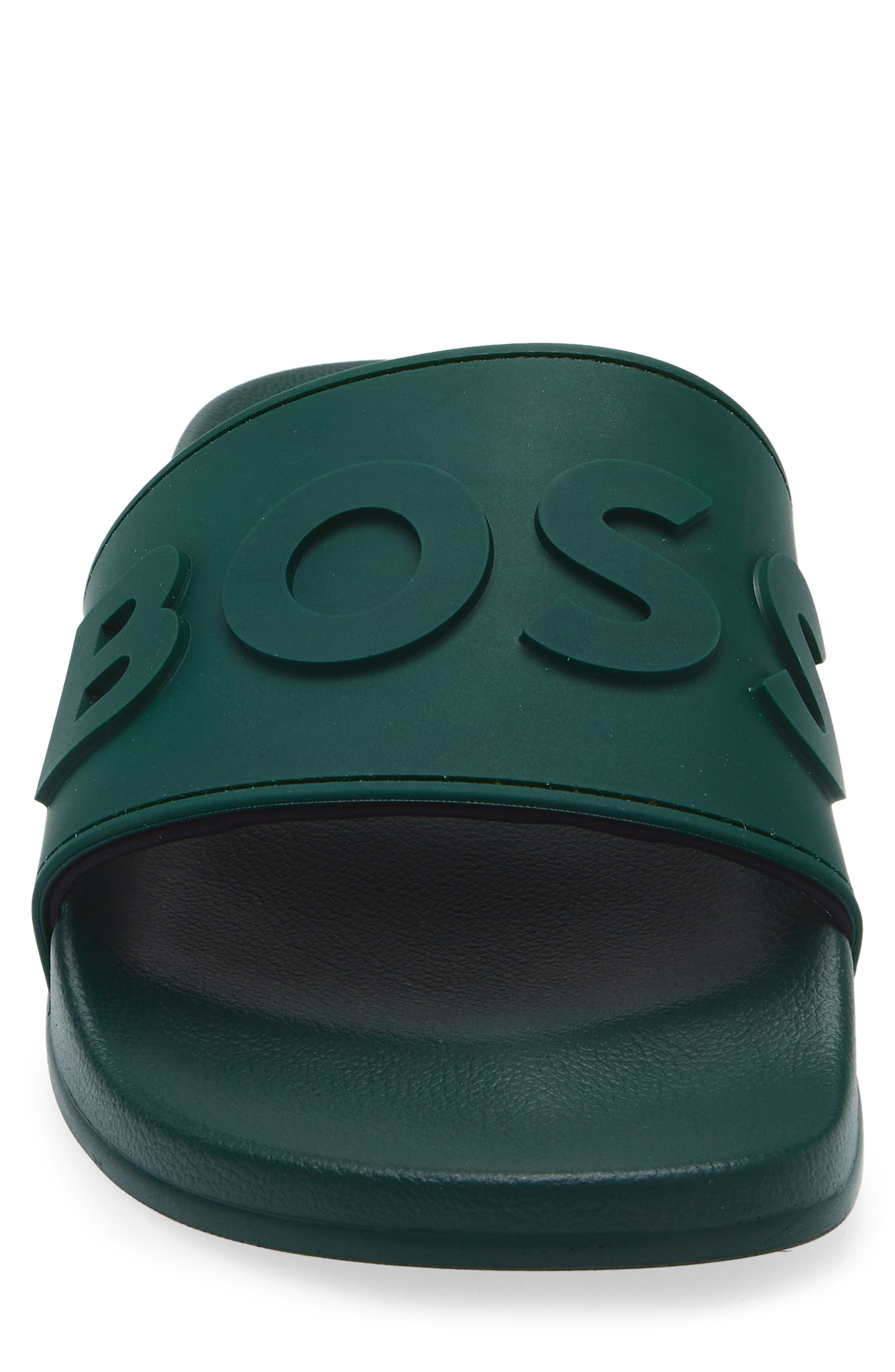 BOSS Kirk Slide Sandal, Alternate, color, Open Green