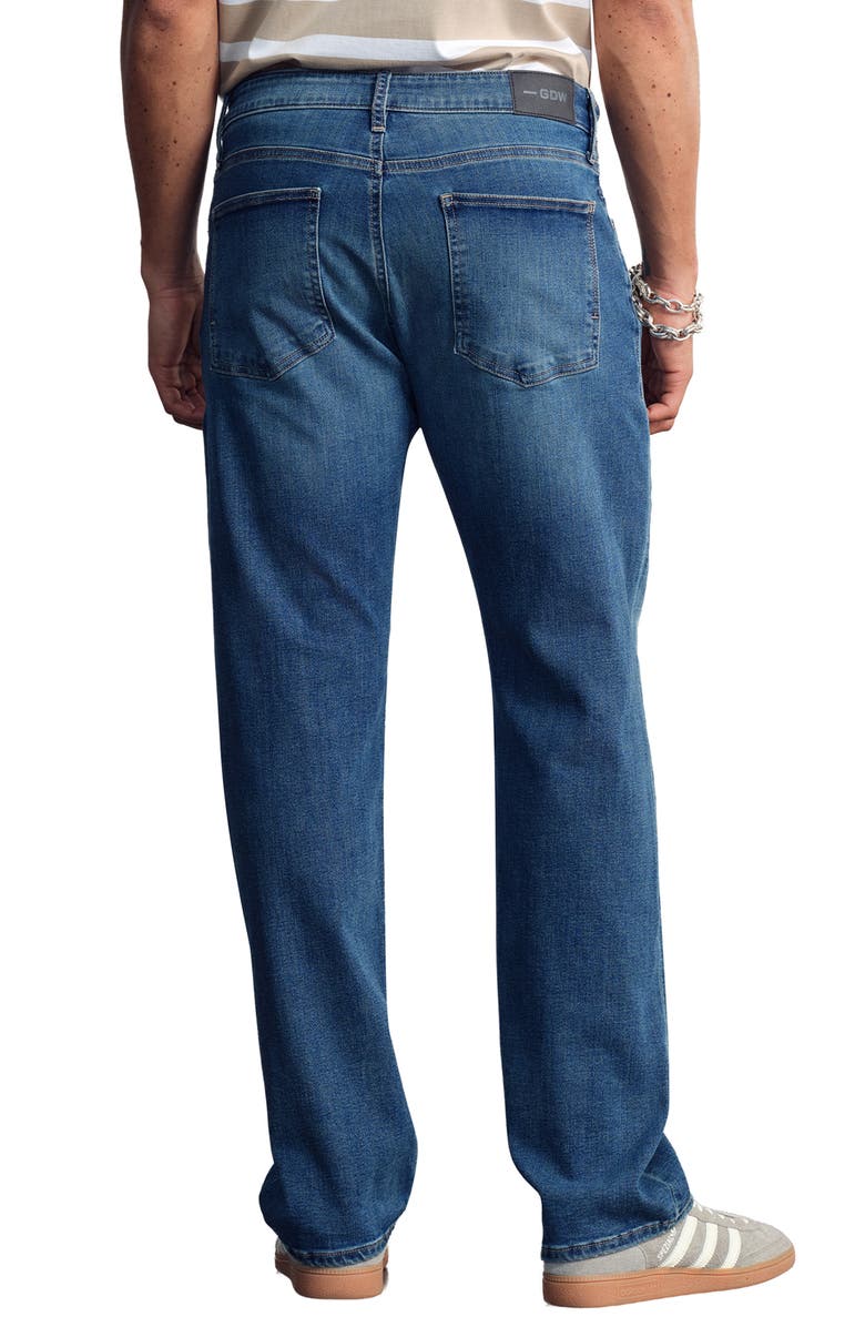 General Denim Works Roam Relaxed Straight Leg Jeans, Alternate, color, Dark Brushed Denim