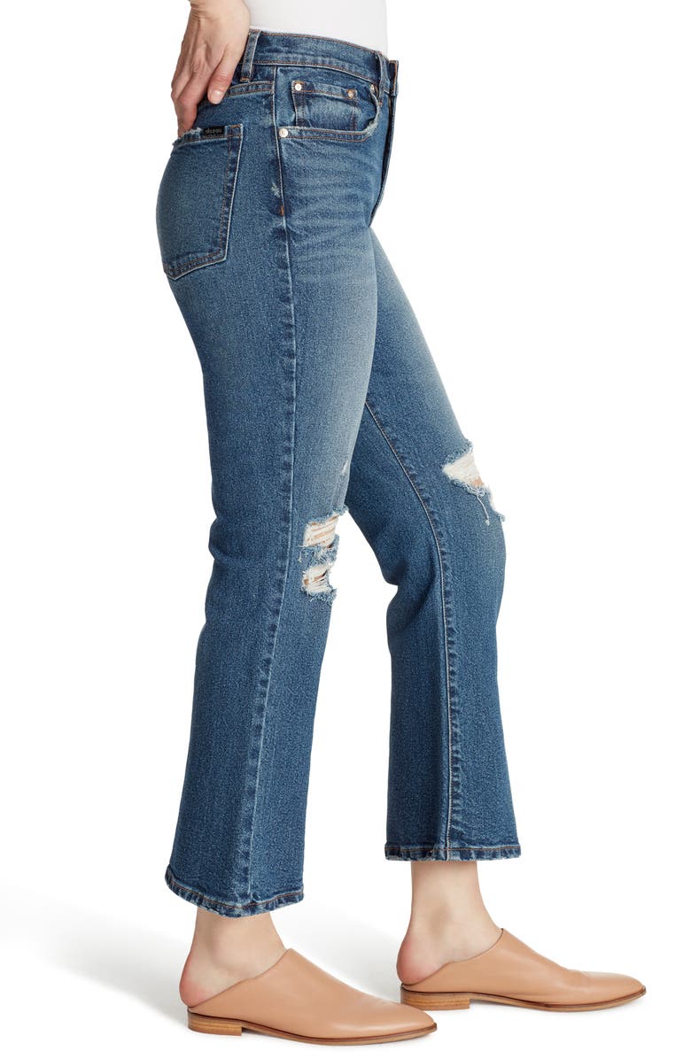 Ella Moss High Waist Crop Flare Jeans, Alternate, color, 