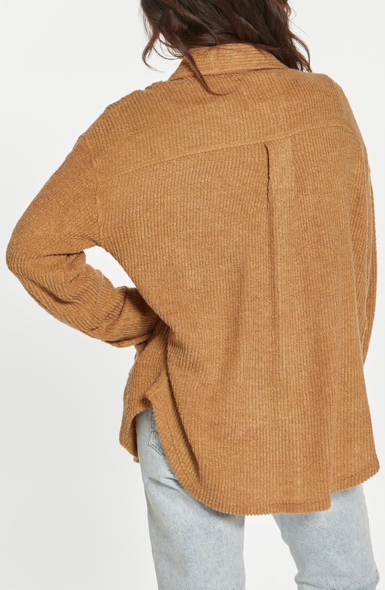 Thread & Supply Harlow Oversize Sweater Jacket, Alternate, color, Camel