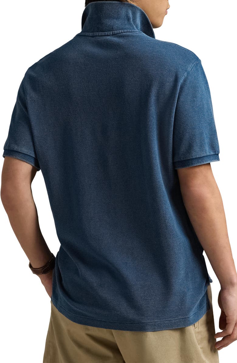 Polo Ralph Lauren Indigo Cotton Piqué Polo, Alternate, color, 