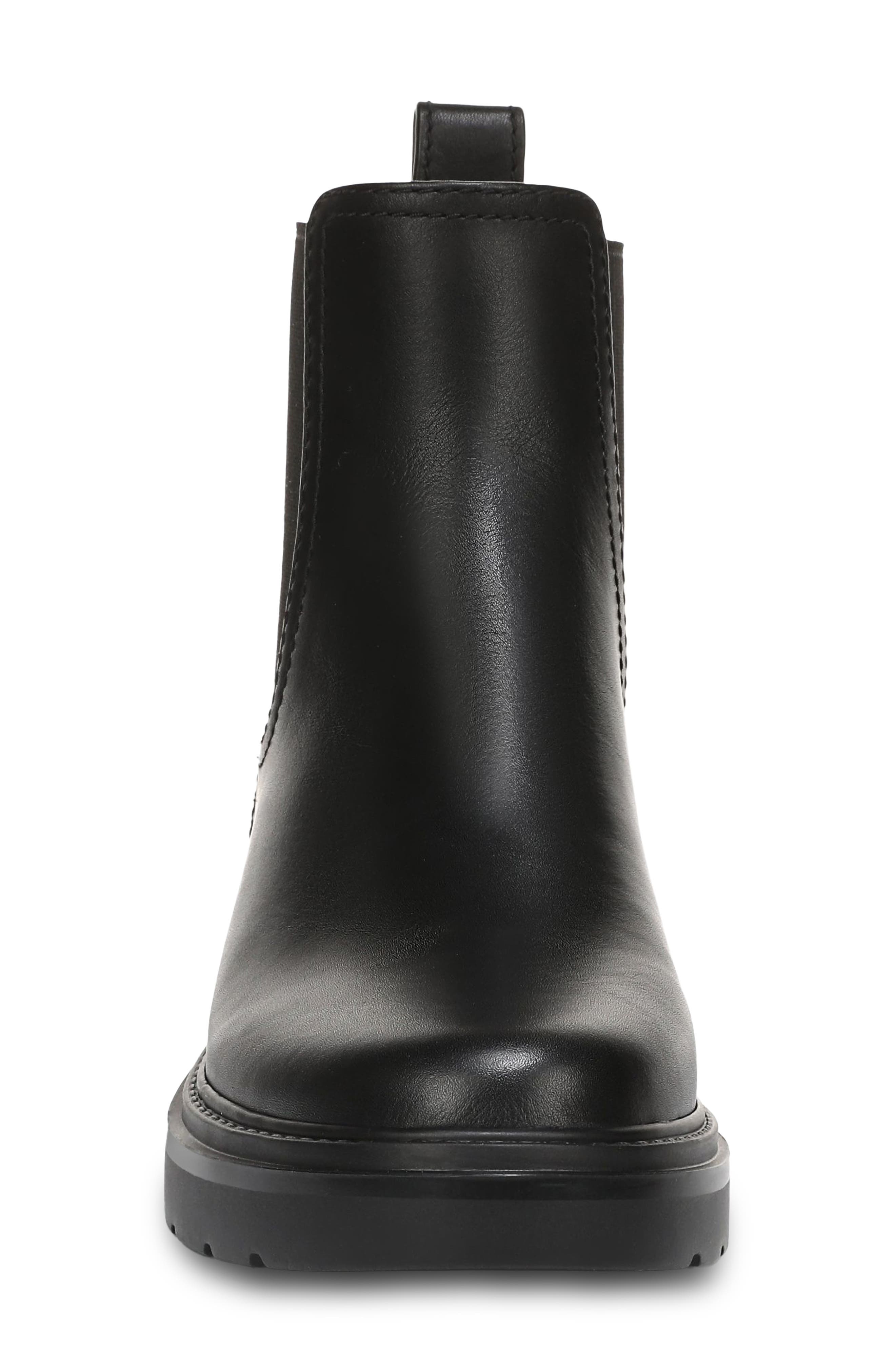 Pinecrest Platform Chelsea Boot, Alternate, color, BLACK LEATHER