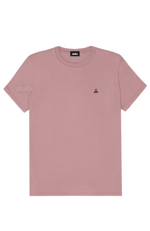 Dalix Womens Lil Cherry Jersey Tee In Pink