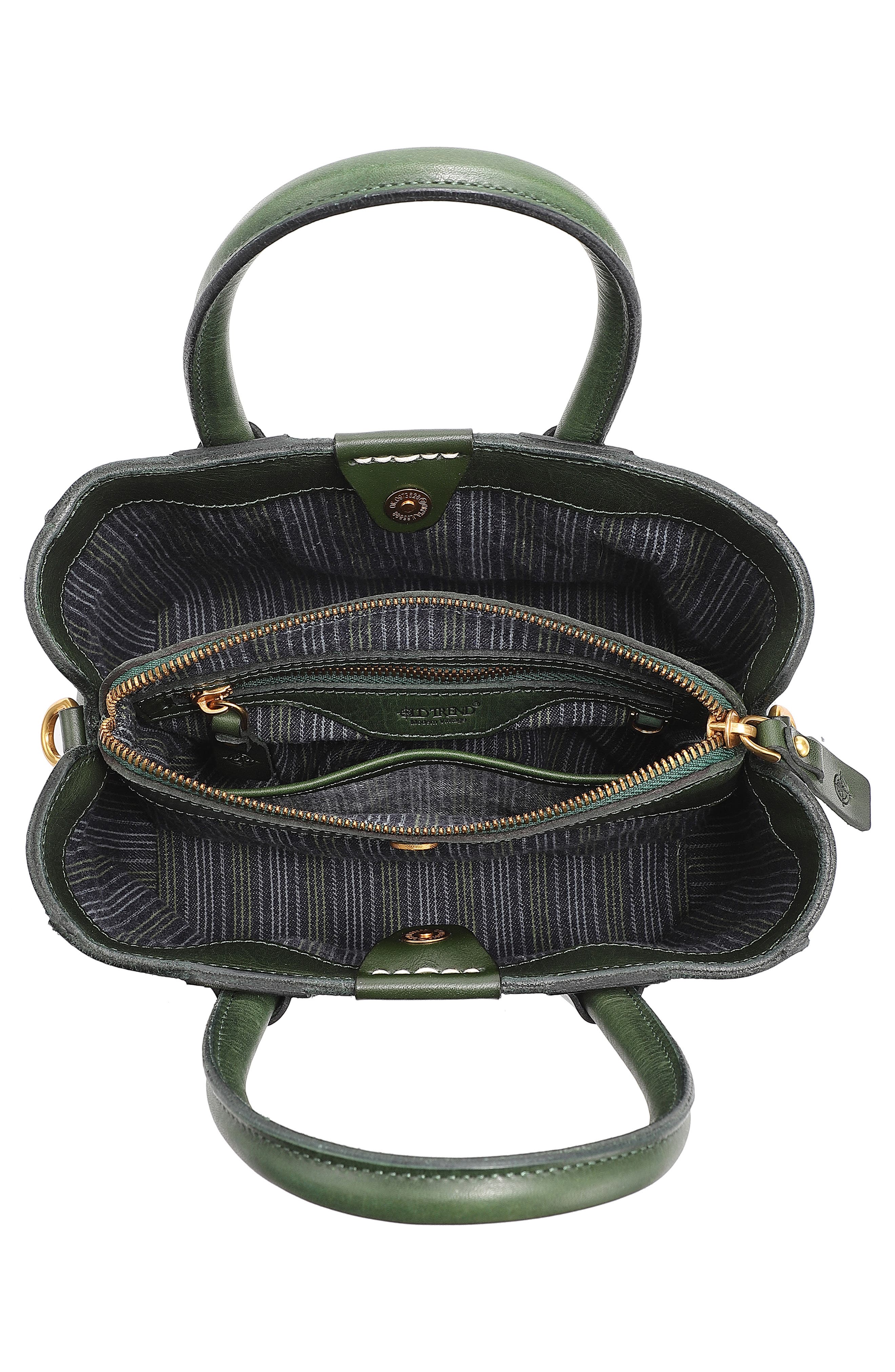 Dahlia Mini Tote Bag, Alternate, color, VINTAGEGREEN