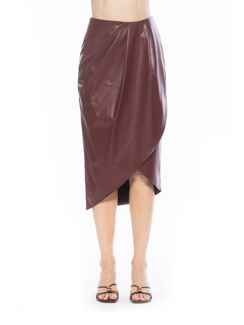 Kai Vegan Leather Skirt