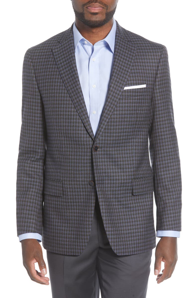 Hart Schaffner Marx Classic Fit Plaid Wool Sport Coat, Main, color, 