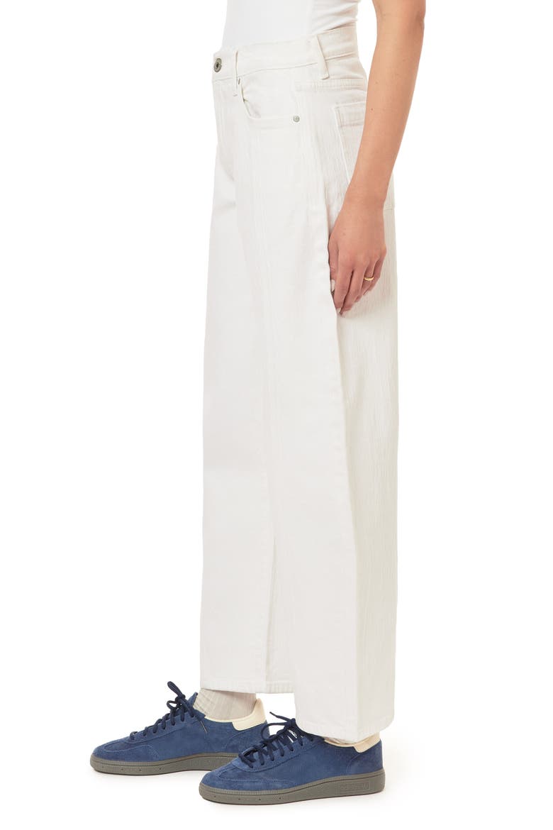 Front Seam Barrel Jeans, Alternate, color, WHITE