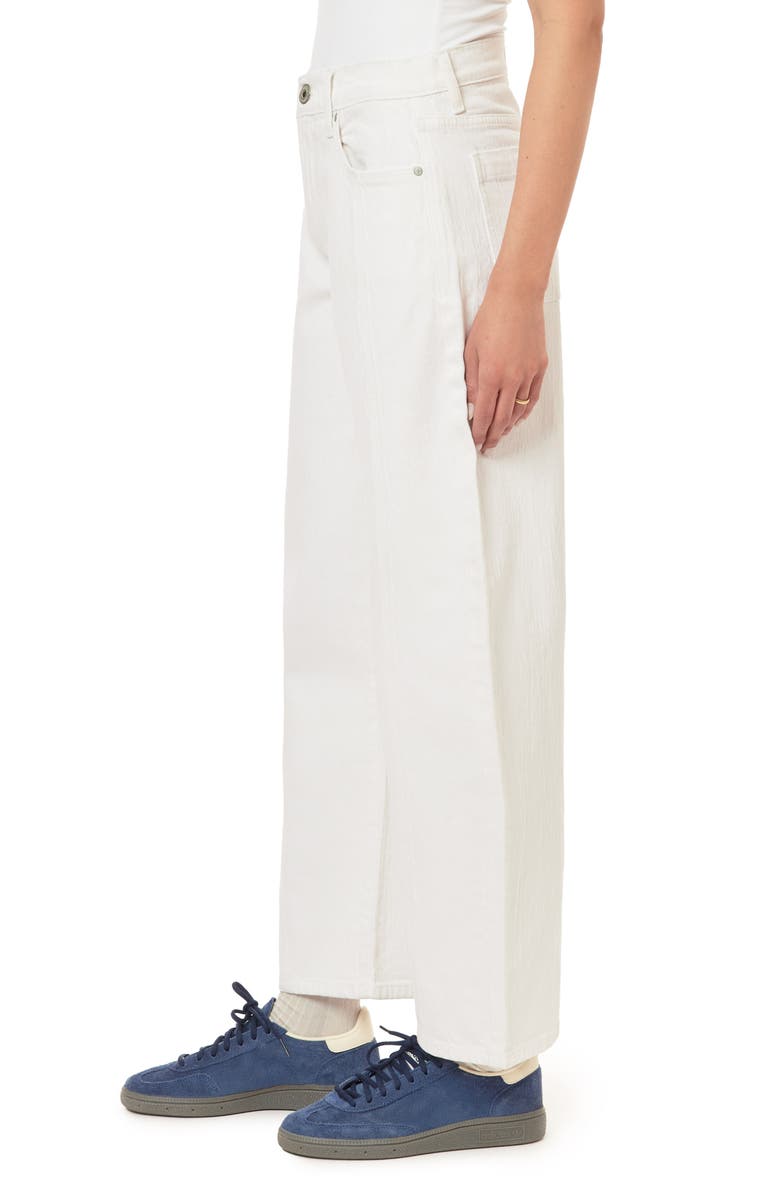 Kensie Front Seam Barrel Jeans, Alternate, color, White